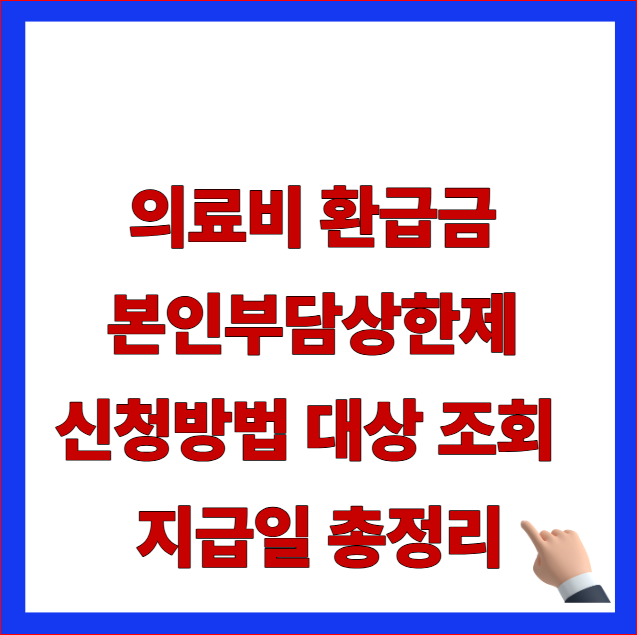 026년 의료비 환급금 본인부담상한제 신청방법 및 대상 소득분위 조회 안내 이미지