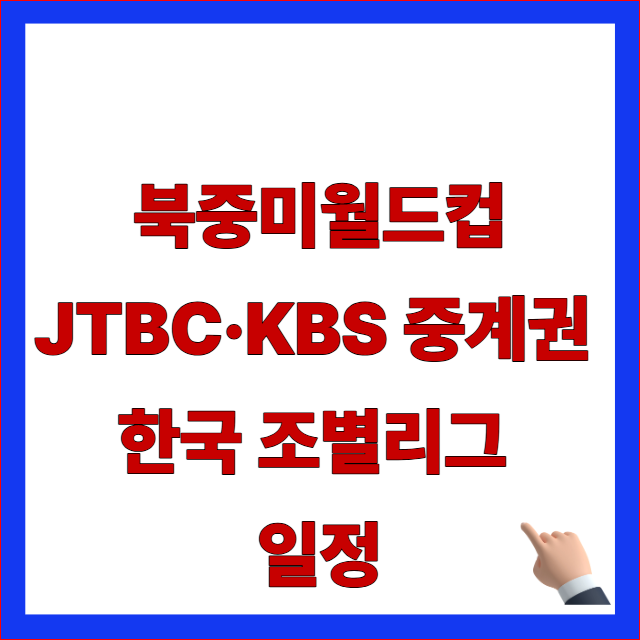 2026 북중미월드컵 개막식 장소 시간 중계권 조별리그 일정 안내 이미지