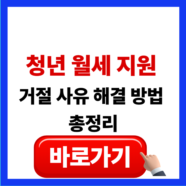 2026년 청년 월세 지원 거절 사유 해결 방법 및 부적격 소명 가이드