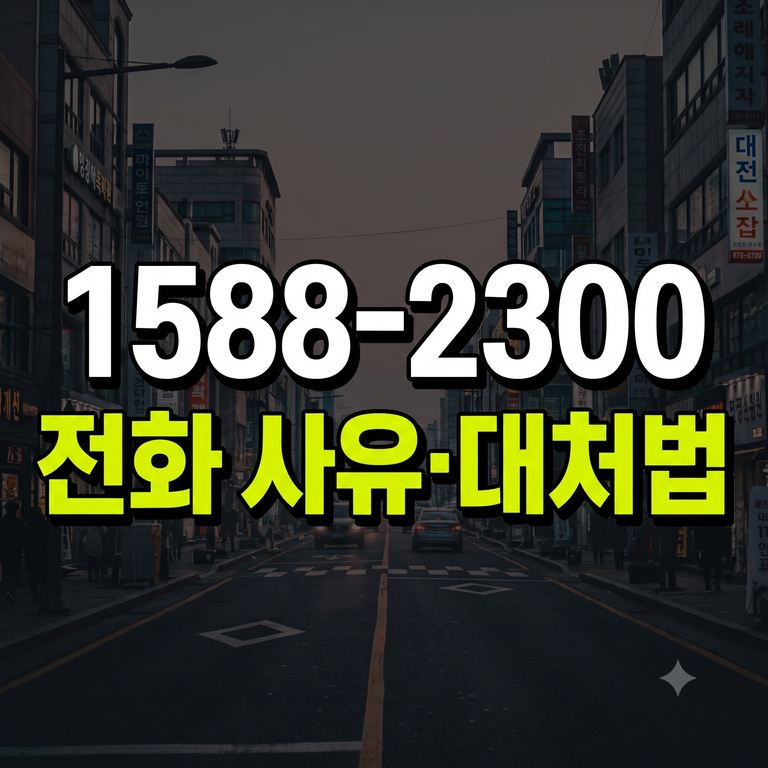 1588-2300 국세청 번호 발신 사유(체납·환급·장려금)부터 상담원 연결·대처법까지