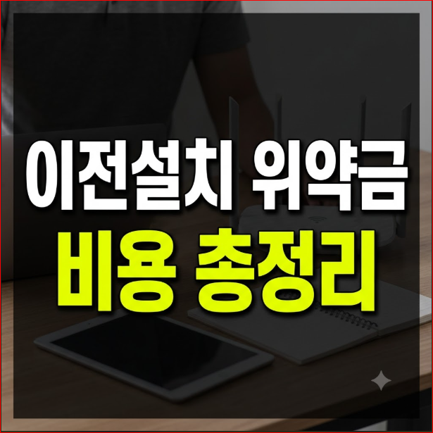 SK브로드밴드 이전설치 출동 비용 신청 방법