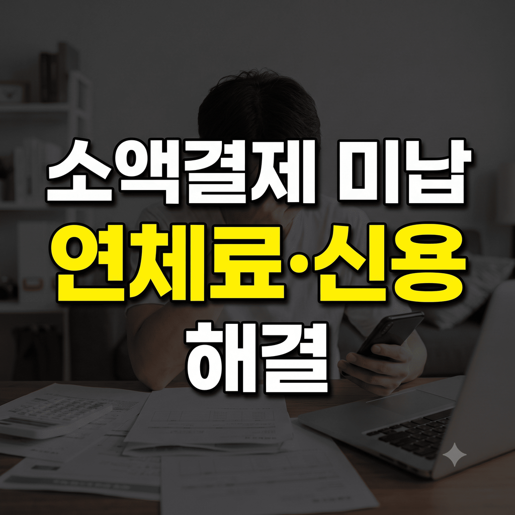 소액결제 미납 연체료와 신용점수 하락 해결 방법