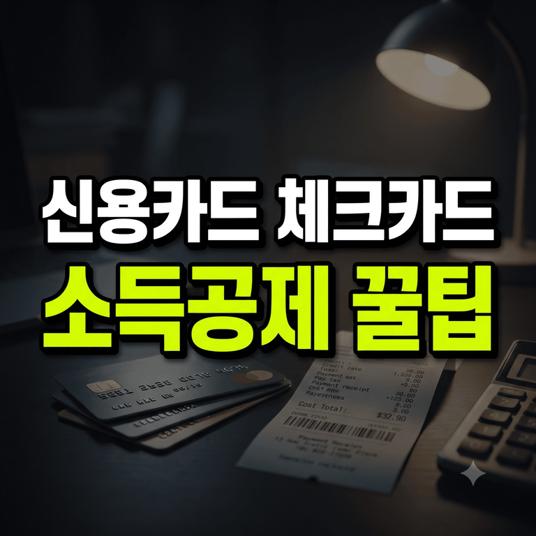 2026 연말정산 신용카드 체크카드 소득공제 황금비율