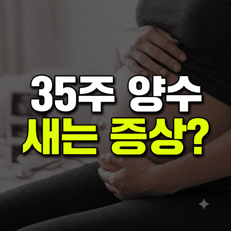 임신 35주 양수 새는 증상 구분 및 대처법 안내 썸네일