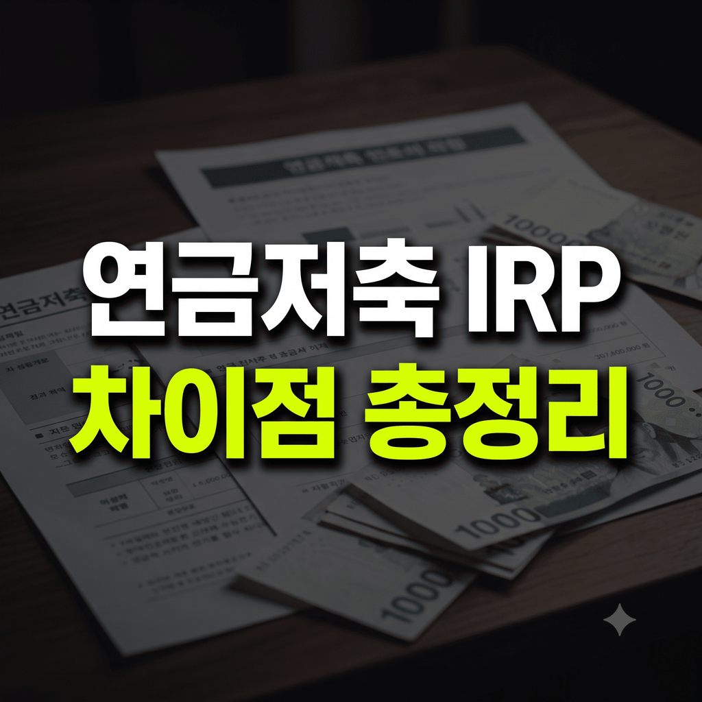 연금저축 IRP 차이점