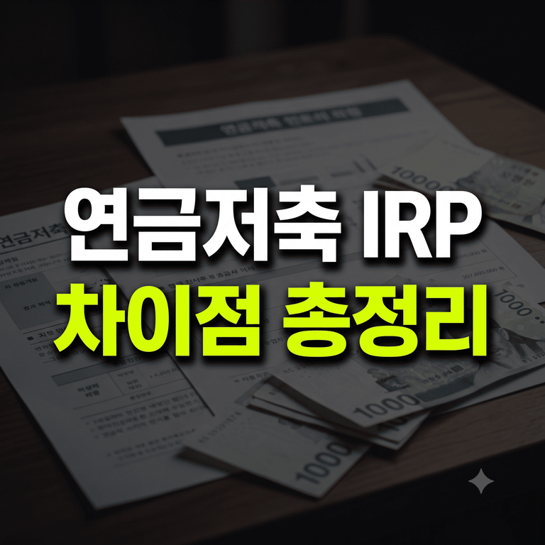 연금저축 IRP 차이점