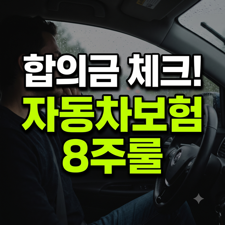 자동차보험 8주룰 시행 기준 및 합의금 진단서 안내 썸네일