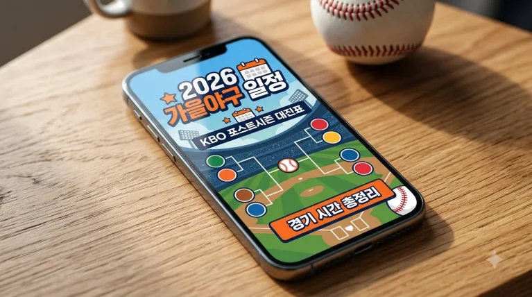 2026 KBO 포스트시즌 경기 일정 및 야구장 대진표
