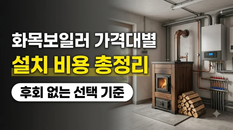 화목보일러 가격대별 설치 비용 및 후회 없는 선택 기준 안내