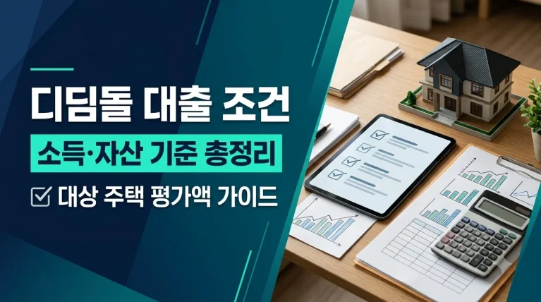 디딤돌 대출 조건 소득 자산 기준 총정리 및 대상 주택 평가액 가이드