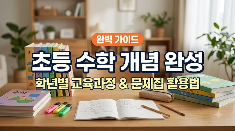 초등 수학 개념 완성 및 학년별 교육과정 교재