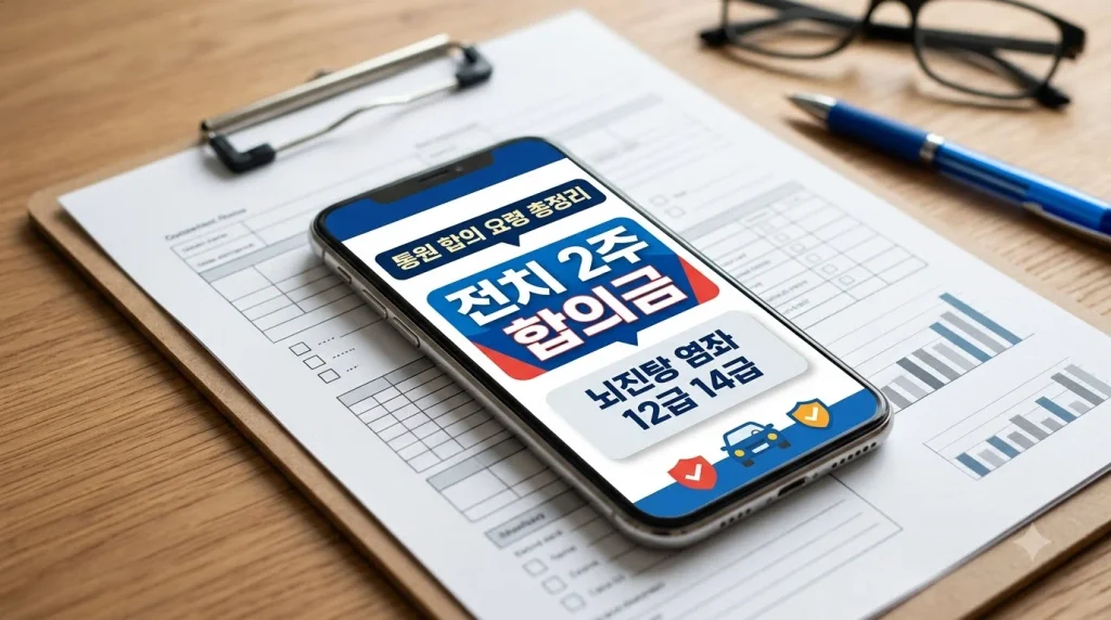 교통사고 전치 2주 합의금 계산법 및 통원치료 적정 기준